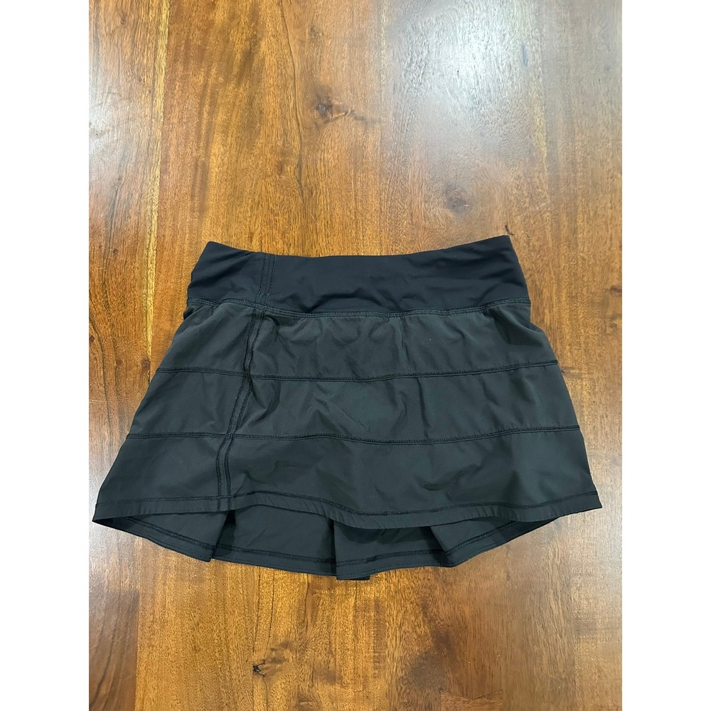 Lululemon Pace Rival Skirt Tall Athletic Tennis Skort Black Size 4